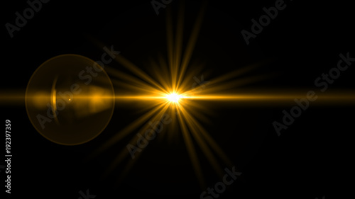 glowing abstract sun burst with digital lens flare.can your adjust the color of the light rays using adjustment layer like Gradient Selective Color, and  create sunlight, optical flare 