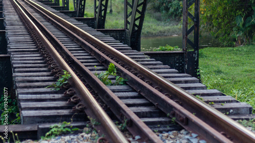 Railroad tracks in thailand