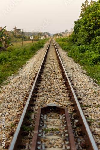 Railroad tracks in thailand