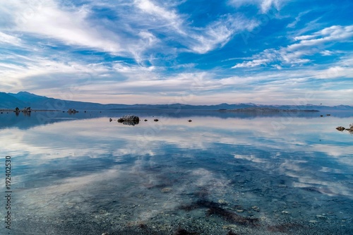 Mono lake cloudy day