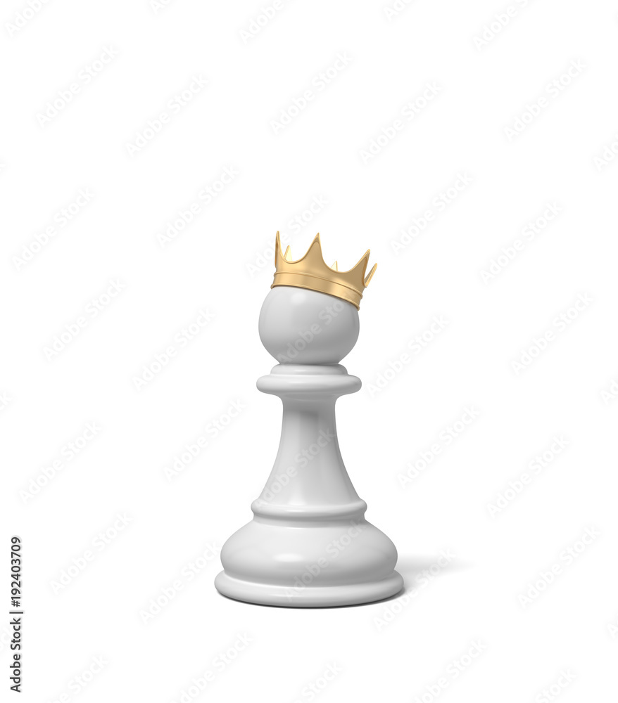Vector Chess Pawn With Golden Crown And Defeated King Royalty Free SVG,  Cliparts, Vetores, e Ilustrações Stock. Image 12927981.