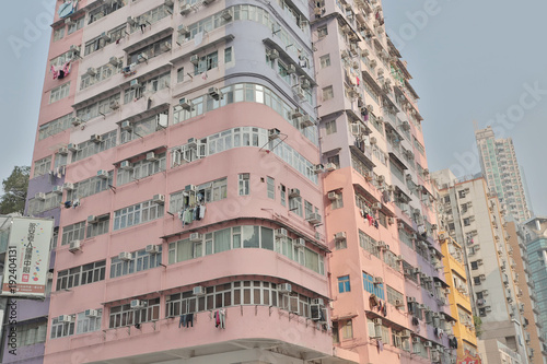 the Tong lau old house at hong kong photo