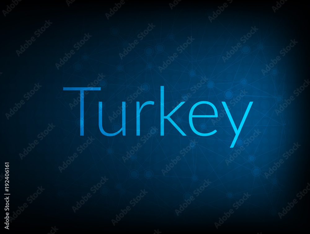 Turkey abstract Technology Backgound