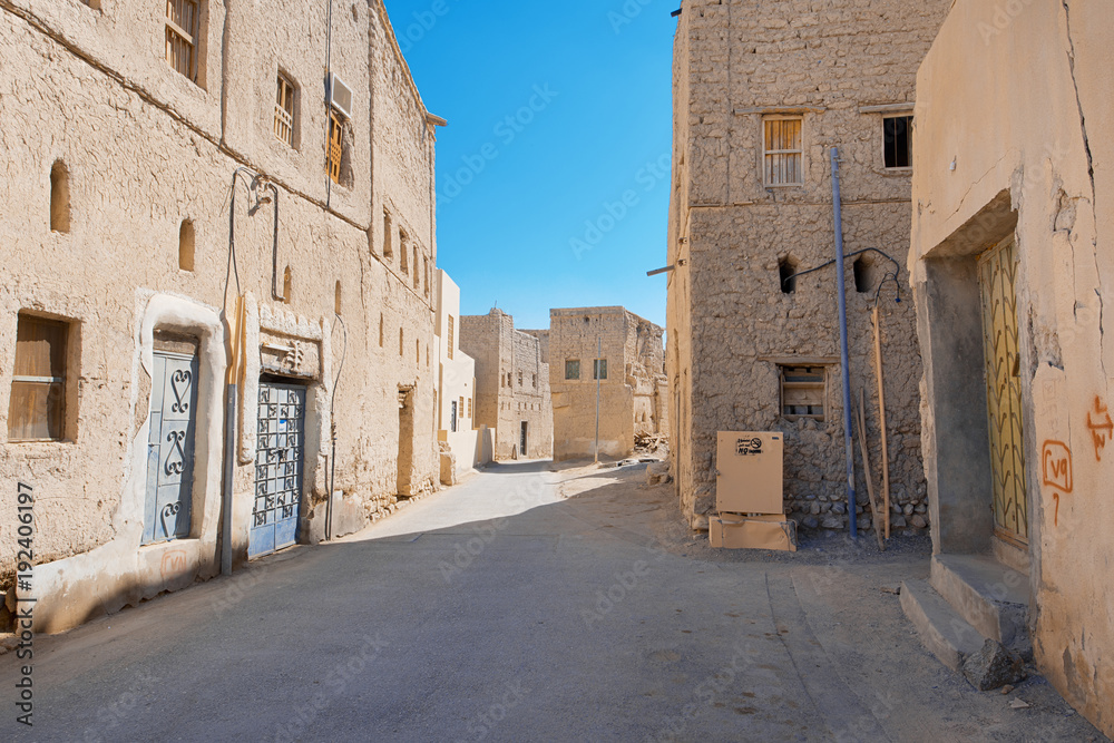 Old Nizwa street in Oman 