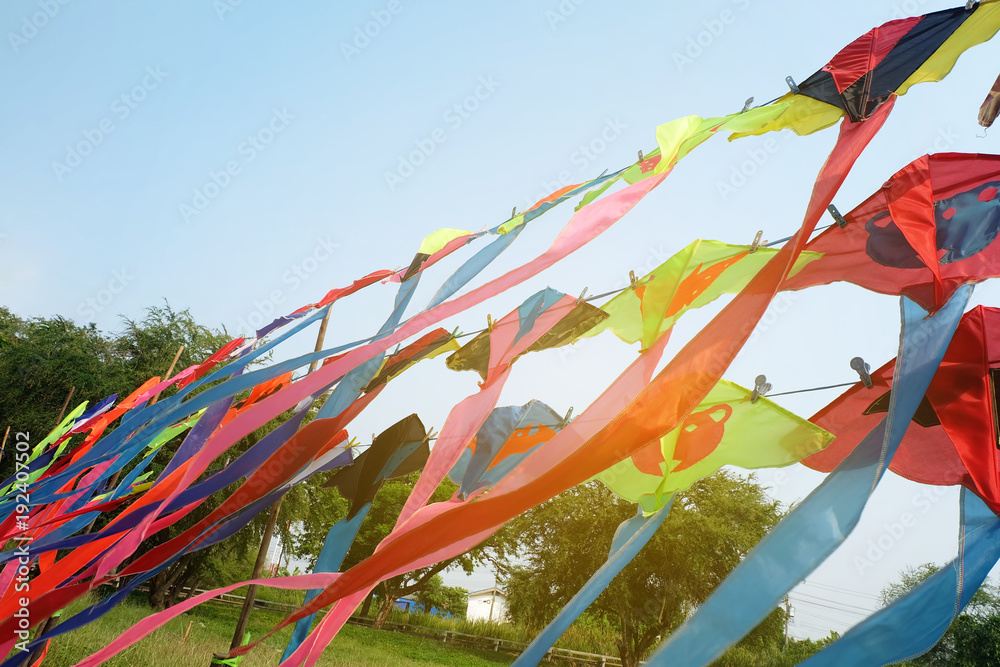 Colorful pattern Kites. hanging for sale
