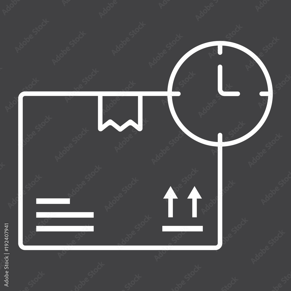 Delivery Time line icon, logistic and delivery Delivery Time line icon, logistic and delivery