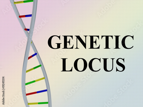 Bilde på lerret GENETIC LOCUS concept