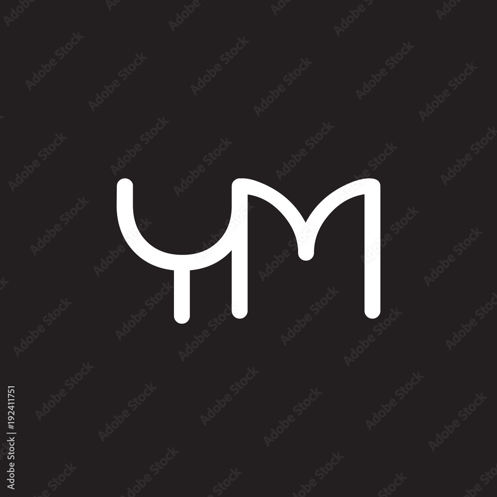 initial letter rounded logo modern white initial letter rounded logo modern white