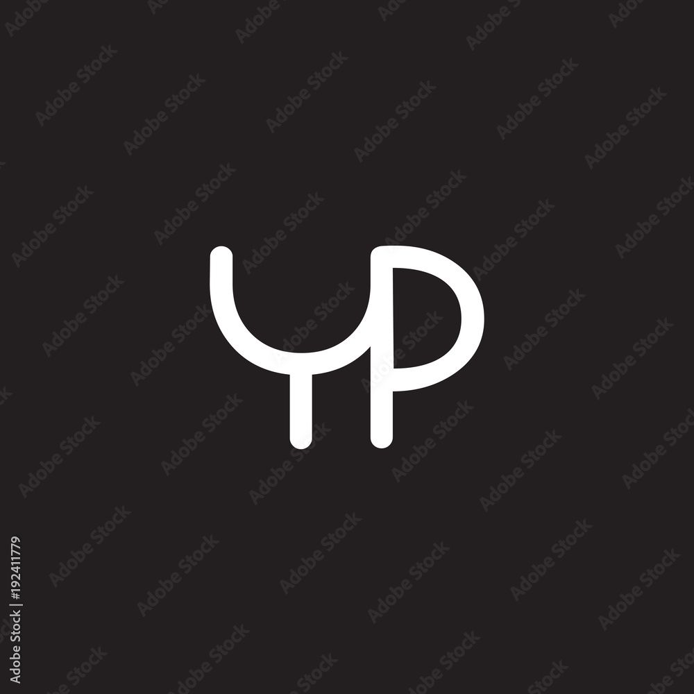 initial letter rounded logo modern white initial letter rounded logo modern white