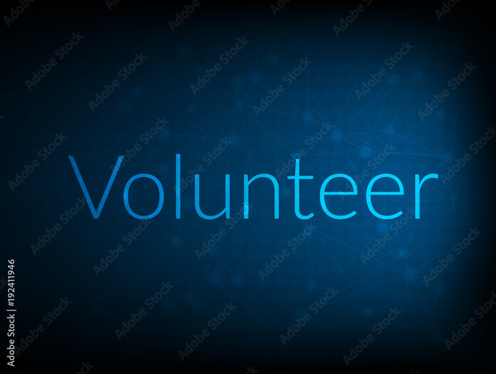 Volunteer abstract Technology Backgound