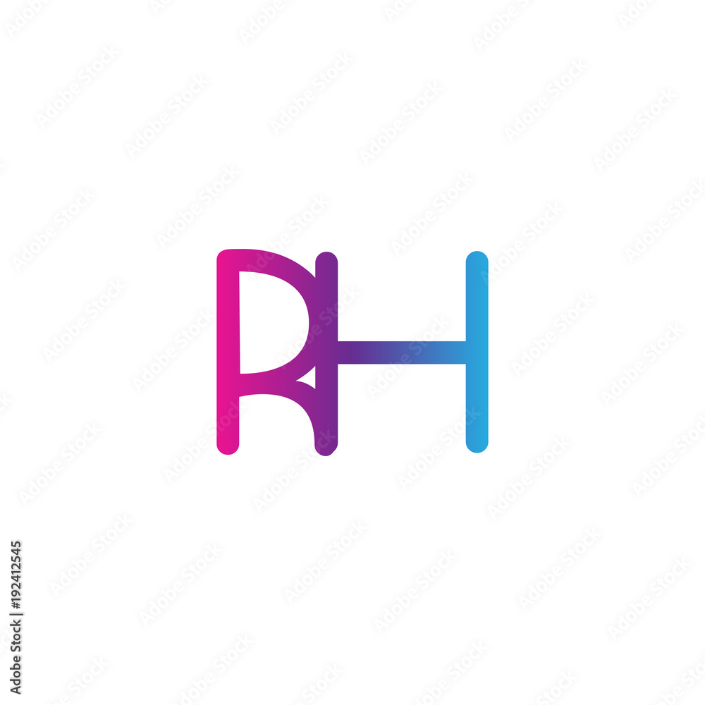 initial letter rounded logo modern, colorful gradient initial letter rounded logo modern, colorful gradient