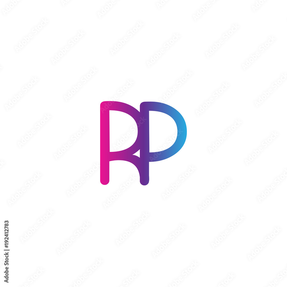 initial letter rounded logo modern, colorful gradient initial letter rounded logo modern, colorful gradient