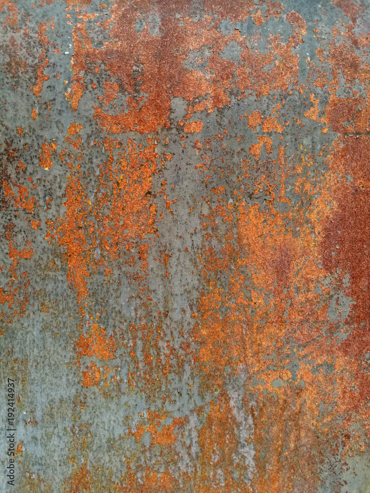Obraz premium rust on metal surface covered with paint