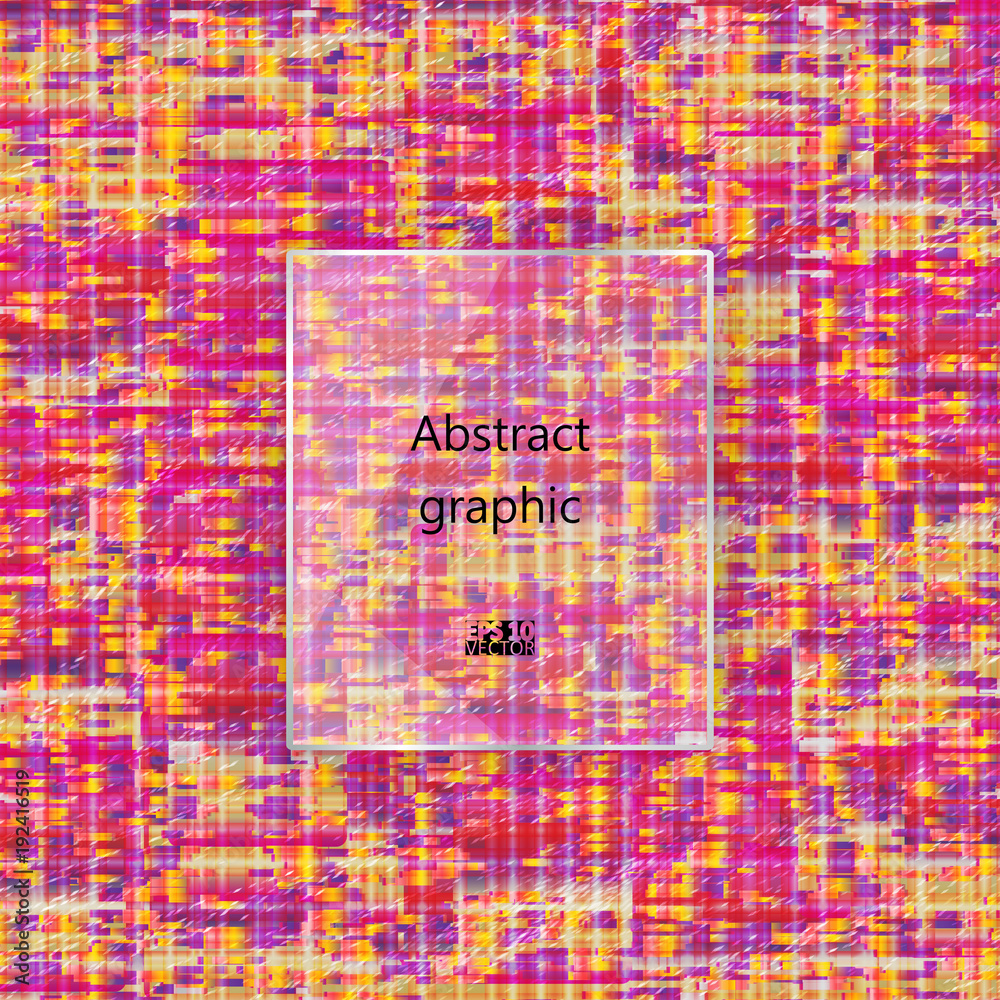 Obraz premium Geometric glitch abstract background. Eps10 Vector illustration