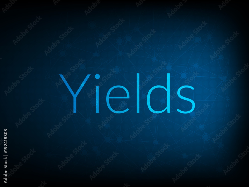 Yields abstract Technology Backgound