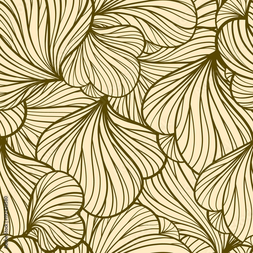 Abstract vector floral seamless pattern