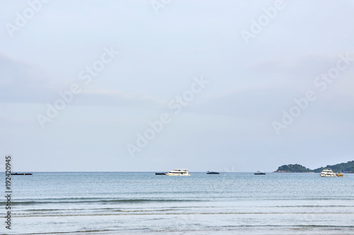 Blue sea. Clear sky. Beautiful view