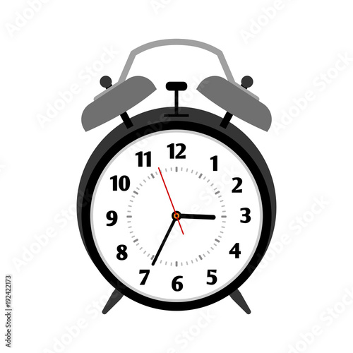 Classical black alarm clock