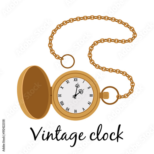 Vintage gold watch icon