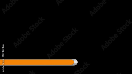 3D Lower Thirds 1 with tangerine color
