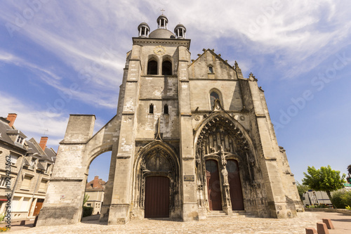 The Church of Saint-Étienne in Arcis-sur-Aube, a historical monument in the small French commune in Grand Est, France