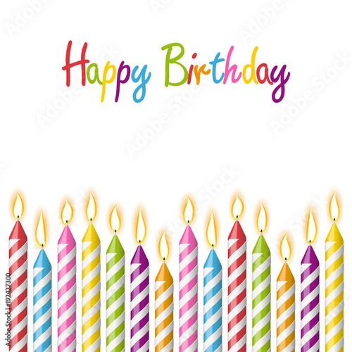 happy birthday candles