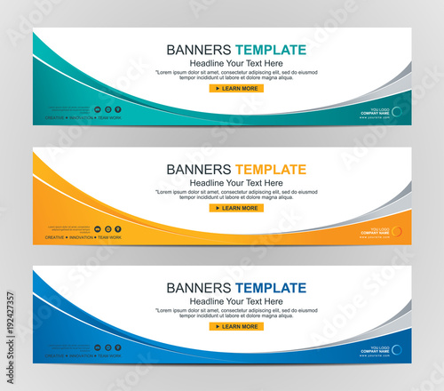 Abstract Web banner design background or header Templates