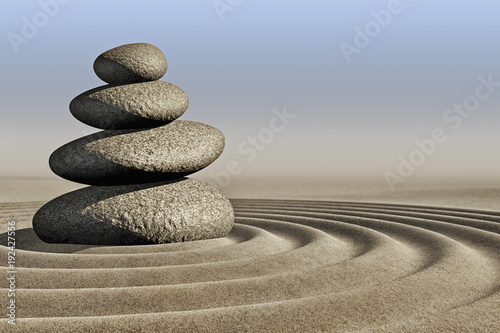 Obraz w ramie Steinturm im Sand