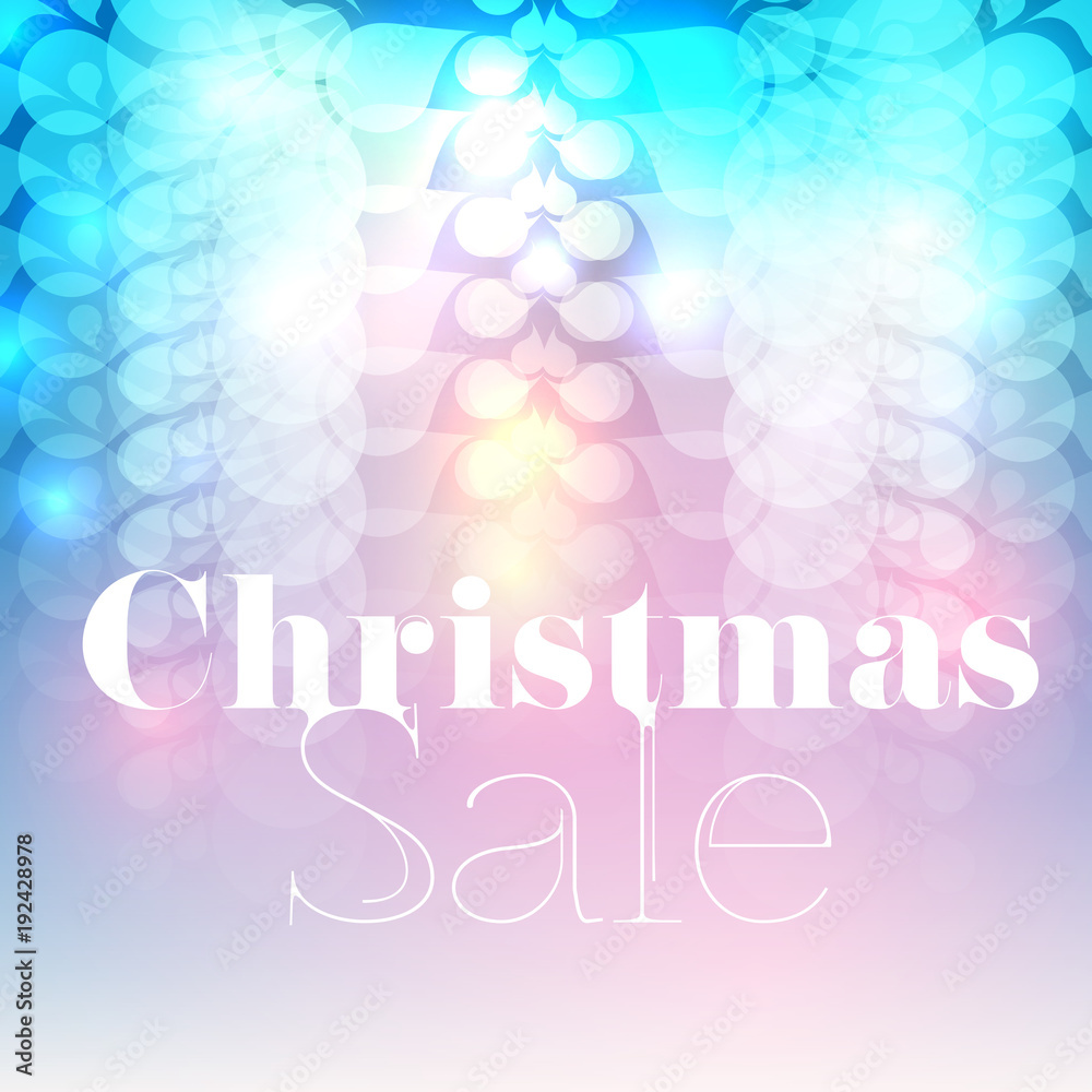 Christmas sale vector flyer/background