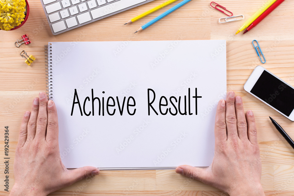 Achieve Result Concept Achieve Result Concept