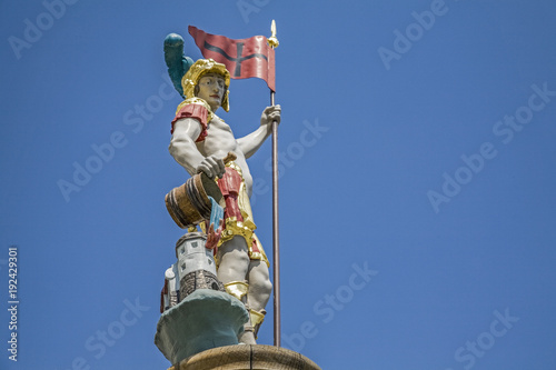 Obraz na plátně Floriansstatue in Bad Tölz