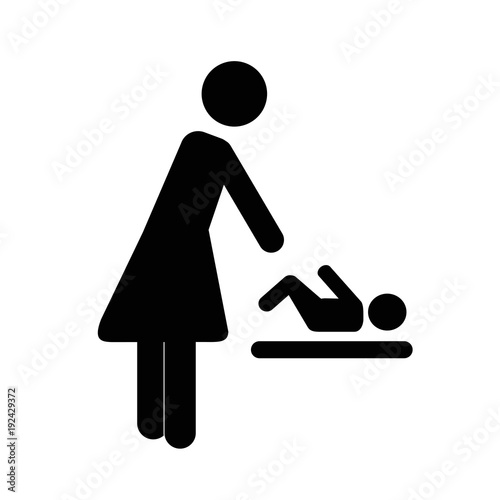 baby wickelraum piktogramm