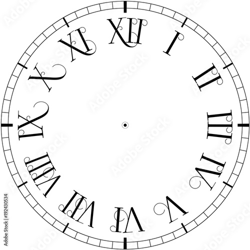 Vector vintage clock