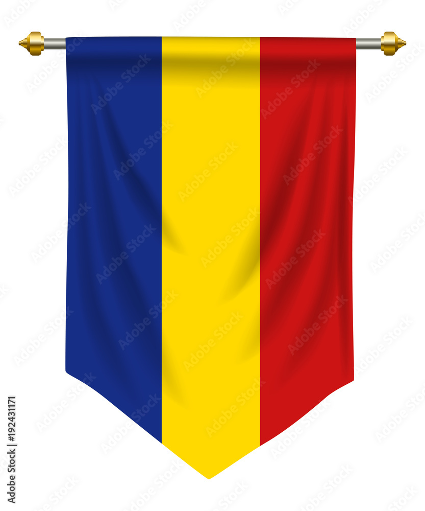 Fototapeta premium Romania Pennant