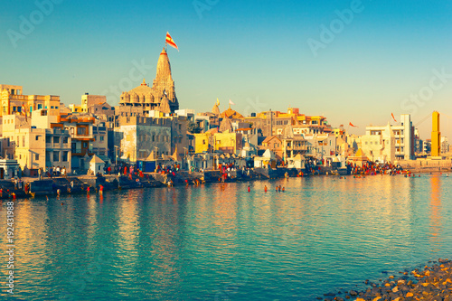 View of Gomti Ghat and Hindu Temple 