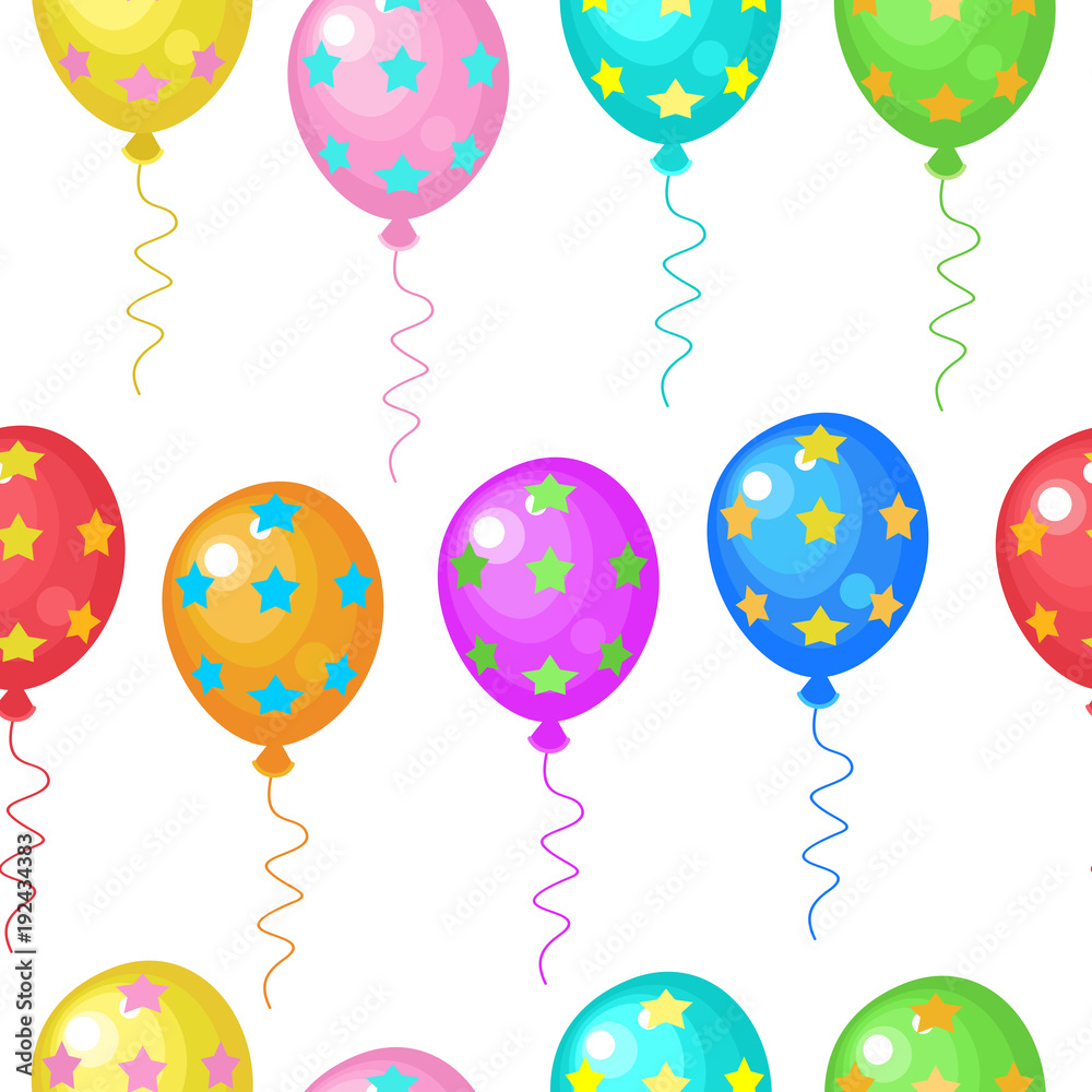 Obraz premium Balloons. Seamless pattern.