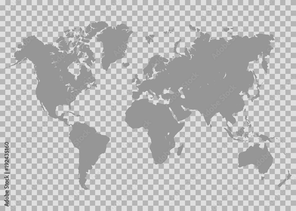 Naklejka Vector world map