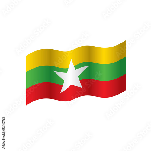 Free Download Myanmar flag, vector illustration - GFXLoad