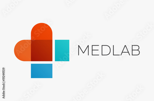 Pharmaceutical, healthcare and medical concept logo, symbol