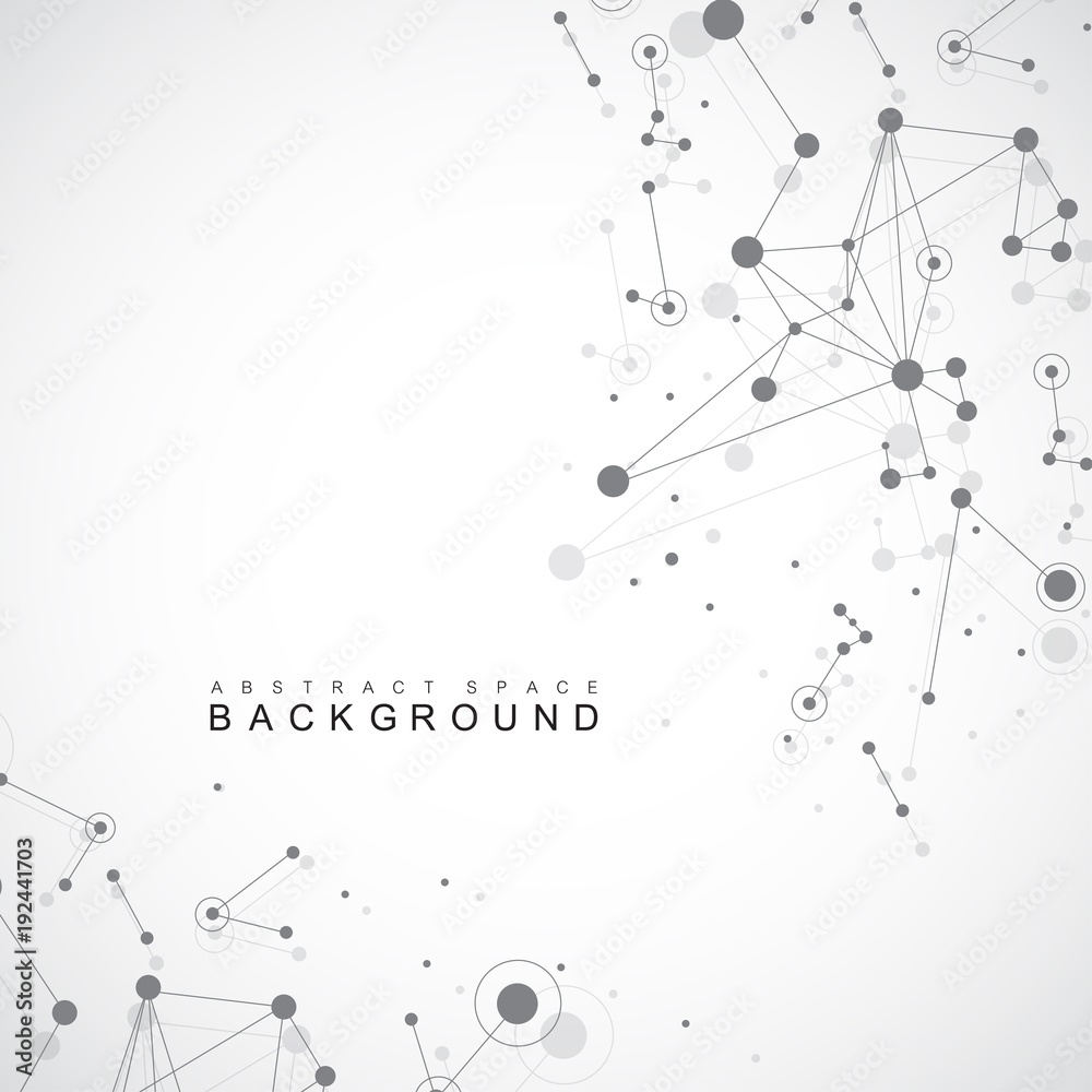 Geometric graphic background molecule and communication. Big data complex with compounds. Perspective backdrop. Minimal array. Digital data visualization. Scientific cybernetic vector illustration. Geometric graphic background molecule and communication. Big data complex with compounds. Perspective backdrop. Minimal array. Digital data visualization. Scientific cybernetic vector illustration.