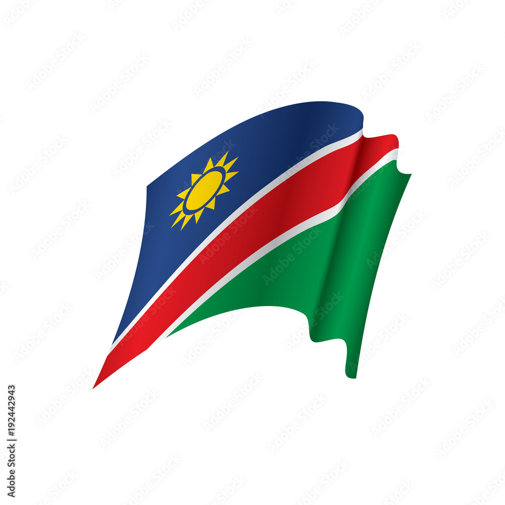 Fototapeta premium Namibia flag, vector illustration