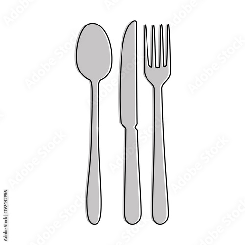 set cutlery isolated icon vector illustration design
