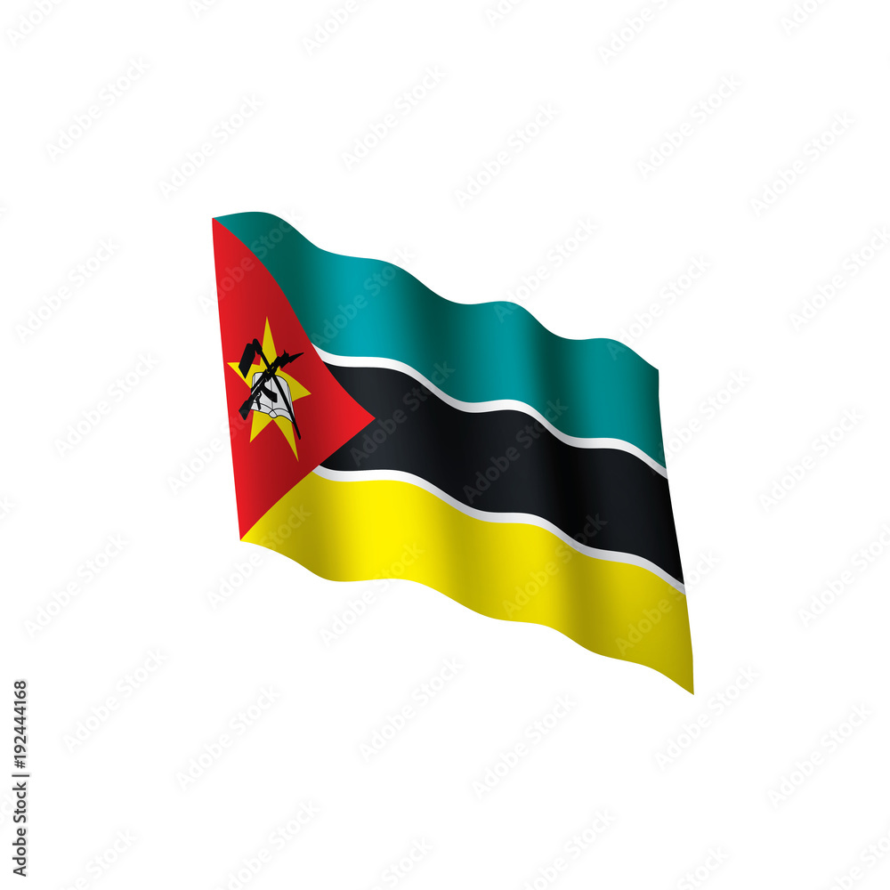 Mozambique flag, vector illustration Mozambique flag, vector illustration