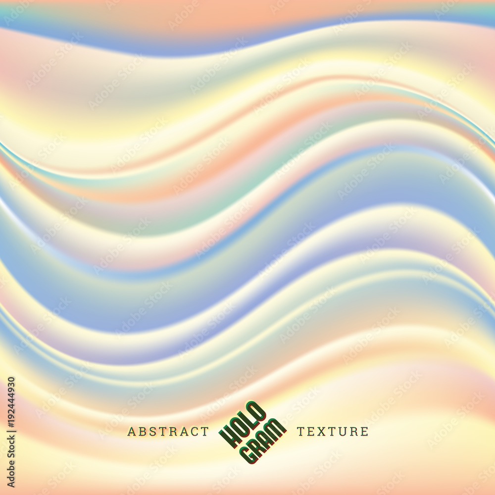 Hologram wavy texture