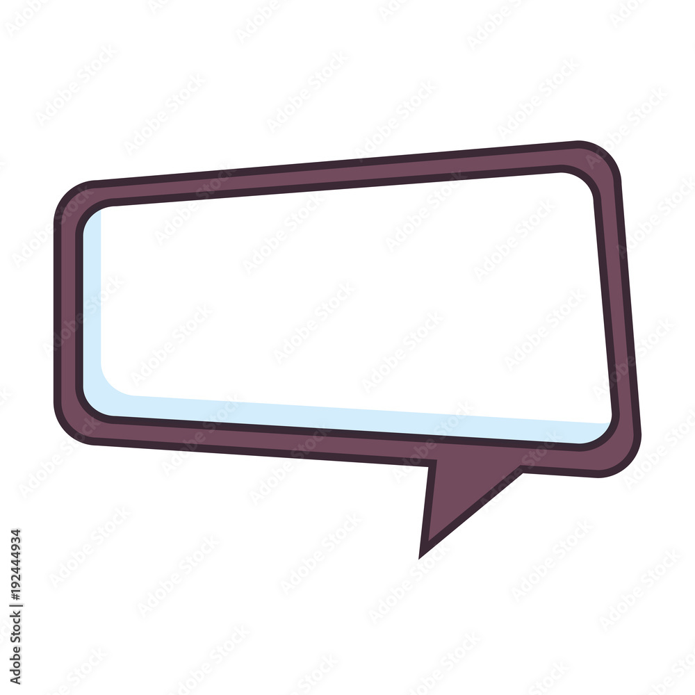 speech bubble sticker icon vector illustration design