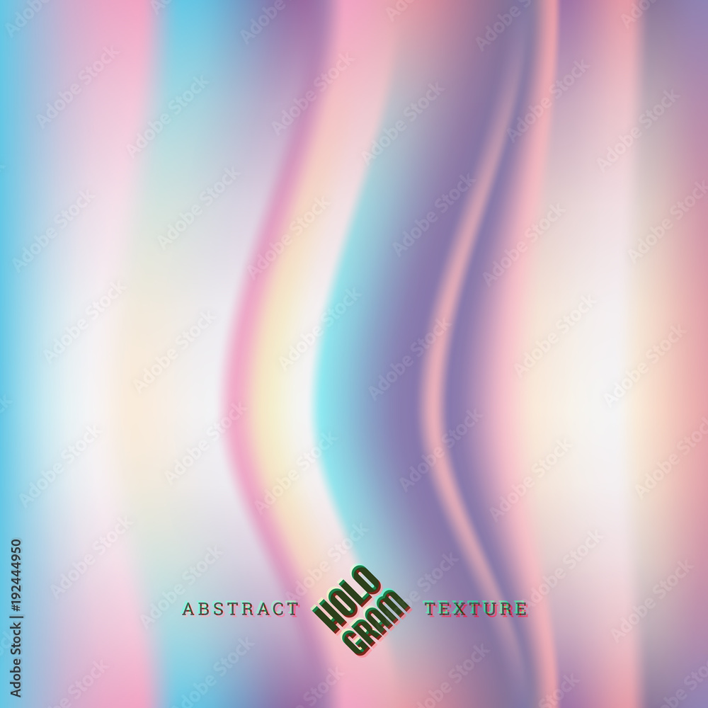 Hologram wavy texture