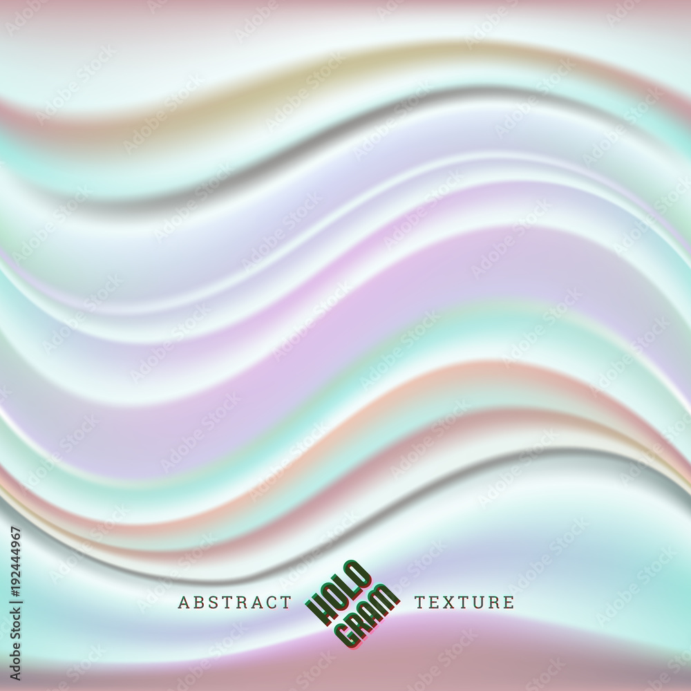 Hologram wavy texture