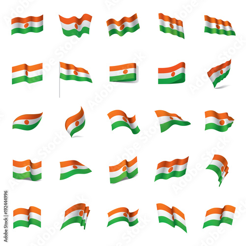 Niger flag  vector illustration