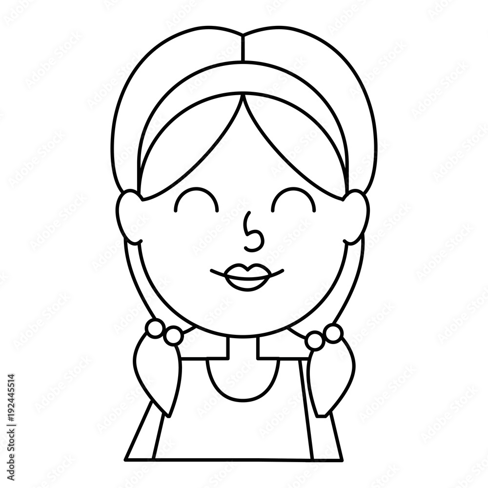 cute little girl character vector illustration design cute little girl character vector illustration design