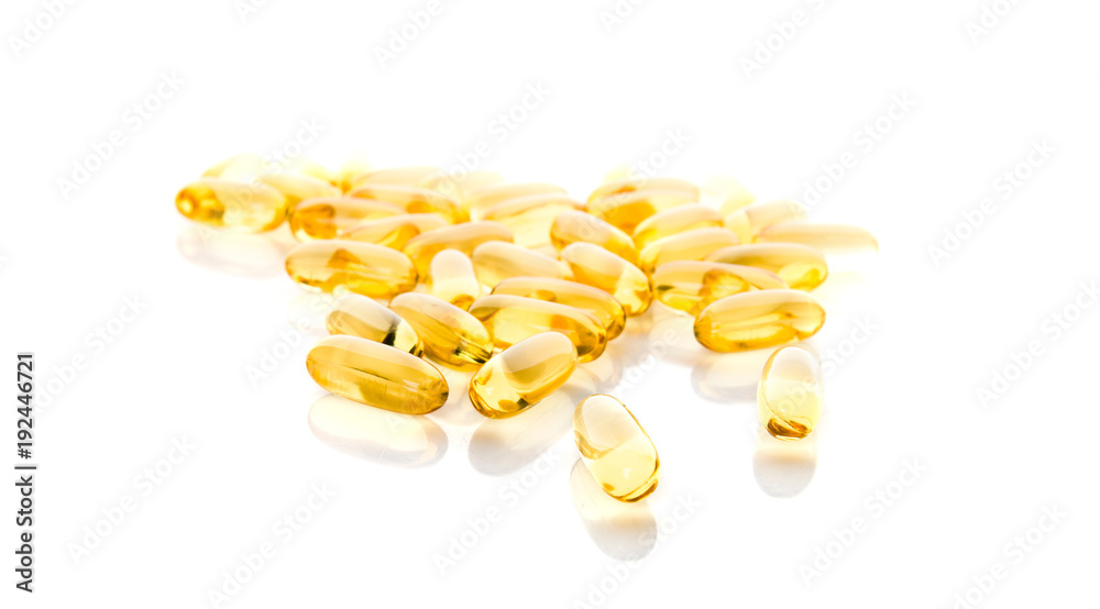 Fish oil omega 3 gel capsules